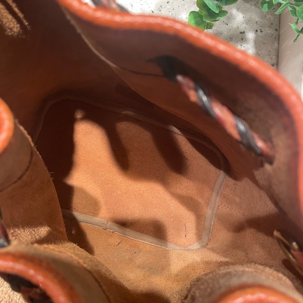 Vintage Dooney & Bourke drawstring brown purse - Picture 5 of 11